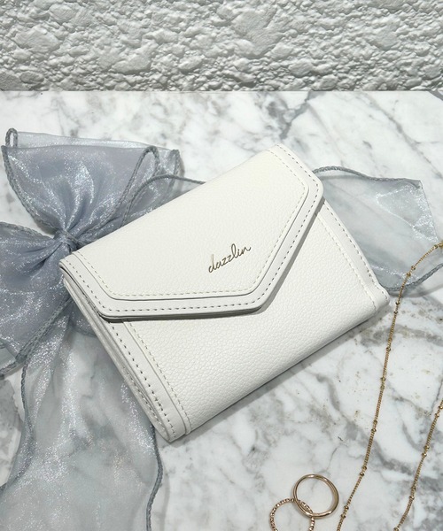 dazzlin（ダズリン）の「dazzlin/ダズリン　シュリンク×スムース　切り替え　二つ折りウォレット（財布・レディース・ベージュ系その他/ブルーグレー/ブラック/アイボリー・FREE）」の22枚目の写真