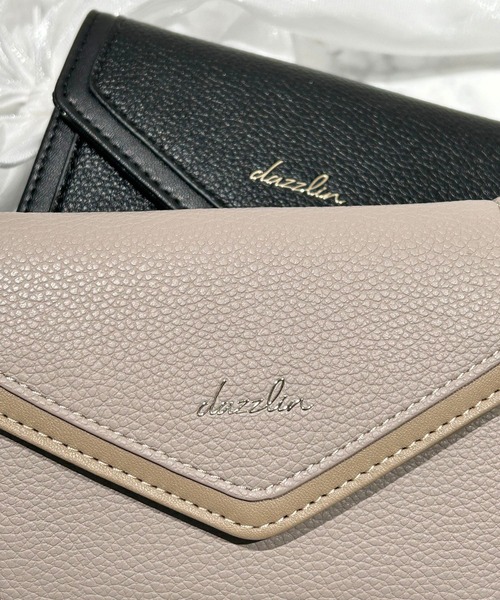 dazzlin（ダズリン）の「dazzlin/ダズリン　シュリンク×スムース　切り替え　二つ折りウォレット（財布・レディース・ベージュ系その他/ブルーグレー/ブラック/アイボリー・FREE）」の19枚目の写真