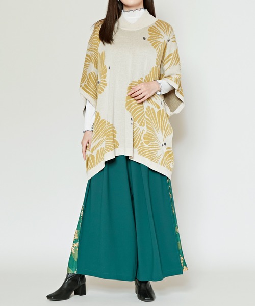 カヤ（カヤ）の「【カヤ】四季 冬装い八掛ワイドパンツ（その他パンツ・レディース・ネイビー/グリーン/レッド/ブラック/バーガンディー・FREE）」の19枚目の写真