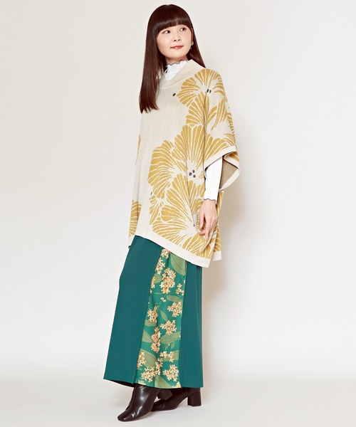 カヤ（カヤ）の「【カヤ】四季 冬装い八掛ワイドパンツ（その他パンツ・レディース・ネイビー/グリーン/レッド/ブラック/バーガンディー・FREE）」の20枚目の写真