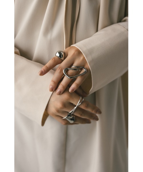 STYLEMIXER（スタイルミキサー）の「decorate line アートリング（リング・レディース・ゴールド/シルバー・FREE）」の15枚目の写真