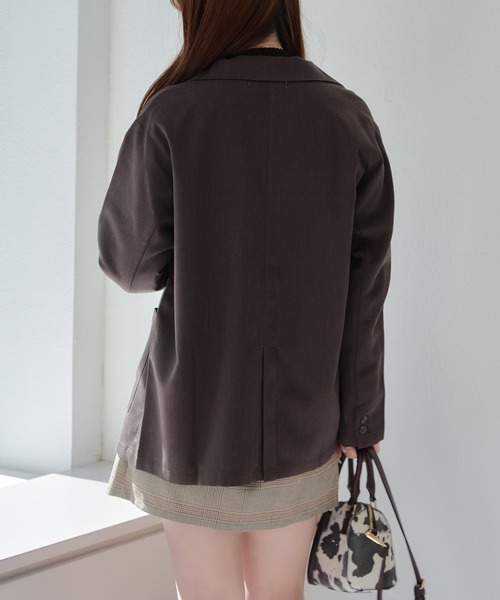 Another Branch olive des olive(アナザーブランチオリーブデオリーブ)の「テーラージャケット(その他アウター・レディース・ブラウン/チャコールグレー/チェック・FREE)」の15枚目の写真