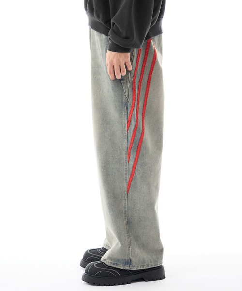 パンツ 1980's archive 3sideline buggy pants y2k ディッキーズ」のY2Kムードなバギーパンツが登場！ フューチャー
