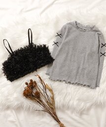 apres les cours | ファービスチェ×袖リボンTシャツ2Pセット(Tシャツ/カットソー)