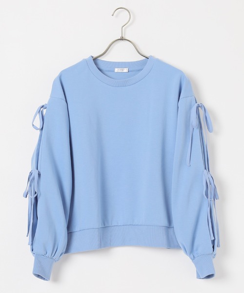 セール】袖リボンゆるトップス（Tシャツ/カットソー）｜Honeys  