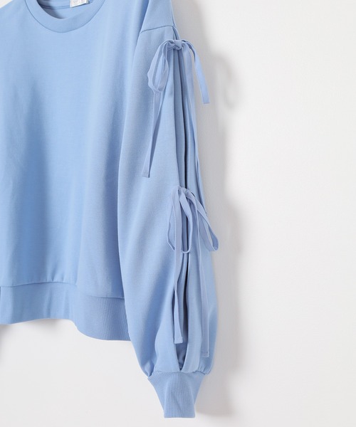 セール】袖リボンゆるトップス（Tシャツ/カットソー）｜Honeys  