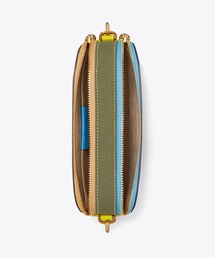 トリーバーチ TORY BURCH ミラー キャンバス ミニ クロスボディバッグ TORY BURCH（トリーバーチ）の「ミラー キャンバス ミニ クロスボディ