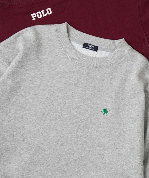 POLO BCS（ポロ ビーシーエス）の「POLO BCS（ポロ・ビーシーエス）ロゴ刺繍スウェット（スウェット・メンズ・ワインレッド/ネイビー/グレー・M/L/XL）」の2枚目の写真