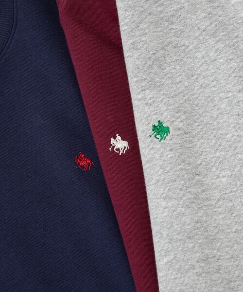 POLO BCS（ポロ ビーシーエス）の「POLO BCS（ポロ・ビーシーエス）ロゴ刺繍スウェット（スウェット・メンズ・ワインレッド/ネイビー/グレー・M/L/XL）」の13枚目の写真