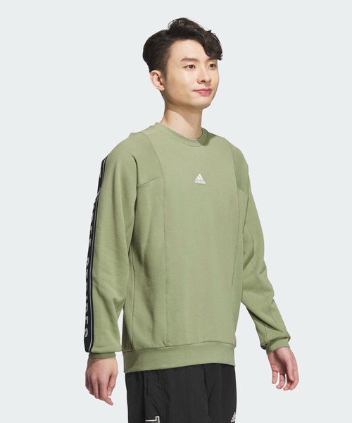 adidas（アディダス）の「ワーディングパック ルーズフィット フレンチテリー スウェットシャツ（ジェンダーニュートラル） / トレーナー / アディダス adidas（スウェット・メンズ・ブラック/パープル/グリーン・XX-LARGE/3XL/LARGE/MEDIUM/X-LARGE/SMALL/X-SMALL）」の15枚目の写真