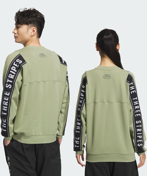 adidas（アディダス）の「ワーディングパック ルーズフィット フレンチテリー スウェットシャツ（ジェンダーニュートラル） / トレーナー / アディダス adidas（スウェット・メンズ・ブラック/パープル/グリーン・XX-LARGE/3XL/LARGE/MEDIUM/X-LARGE/SMALL/X-SMALL）」の12枚目の写真