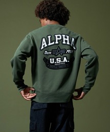 ※ALPHA | FLYING-Aマーク クルーネックスウェット(スウェット)