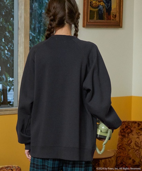 MONO-MART LADY'S（モノマートレディース）の「【Garfield】別注 ガーフィールド&フレンズ ヴィンテージライク プリント スウェット（スウェット・レディース・アイボリー/グレー系/グレー系1/イエロー/ネイビー/オートミール・FREE）」の7枚目の写真