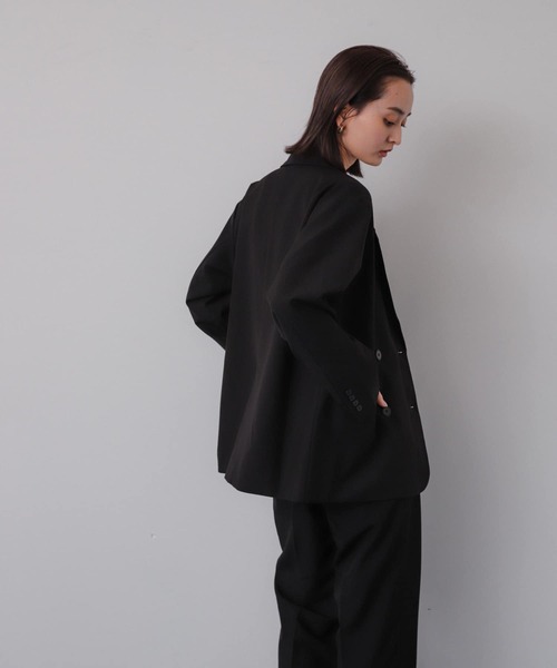 SENSE OF PLACE by URBAN RESEARCH（センスオブプレイスバイアーバンリサーチ）の「ダブルテーラードジャケット（テーラードジャケット・レディース・ブラック/ブラウン系その他/グレー・ONE）」の6枚目の写真