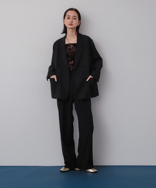 SENSE OF PLACE by URBAN RESEARCH（センスオブプレイスバイアーバンリサーチ）の「ダブルテーラードジャケット（テーラードジャケット・レディース・ブラック/ブラウン系その他/グレー・ONE）」の7枚目の写真