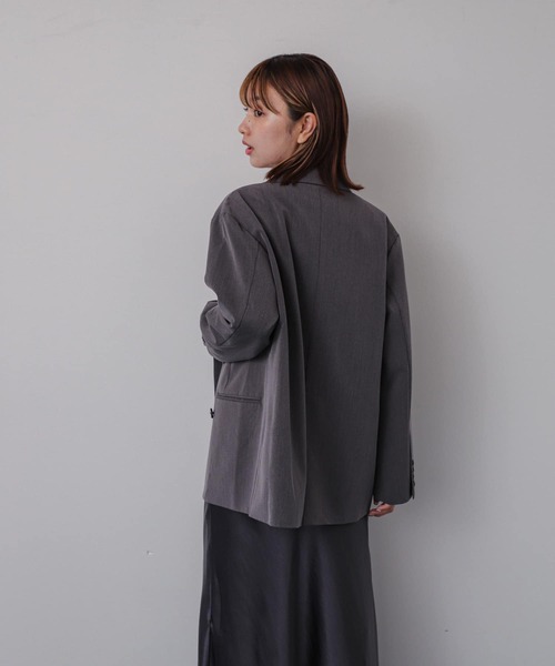 SENSE OF PLACE by URBAN RESEARCH（センスオブプレイスバイアーバンリサーチ）の「ダブルテーラードジャケット（テーラードジャケット・レディース・ブラック/ブラウン系その他/グレー・ONE）」の12枚目の写真