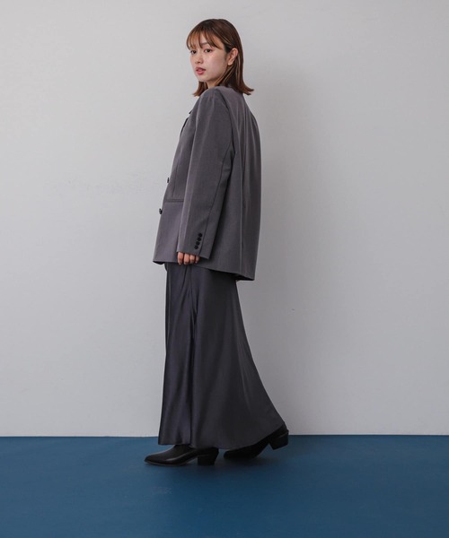 SENSE OF PLACE by URBAN RESEARCH（センスオブプレイスバイアーバンリサーチ）の「ダブルテーラードジャケット（テーラードジャケット・レディース・ブラック/ブラウン系その他/グレー・ONE）」の14枚目の写真
