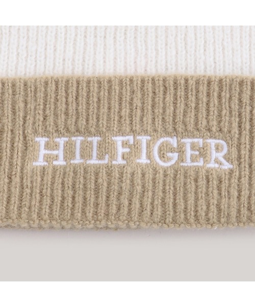 TOMMY HILFIGER（トミーヒルフィガー）の「モノタイプビーニー（ニットキャップ/ビーニー・キッズ・ホワイト・S-M/L-XL）」の4枚目の写真