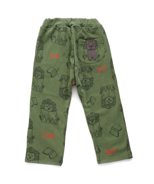 BIT'Z（ビッツ）の「【セットアップ可】音符柄&動物読書柄ジャージ風パンツ（その他パンツ・キッズ・カーキ/キナリ/グレー/ターコイズブルー・80/90/95/100/110/120）」の15枚目の写真