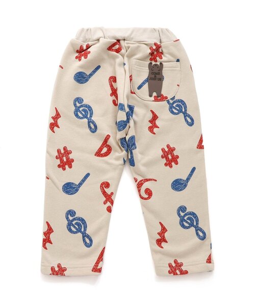 BIT'Z（ビッツ）の「【セットアップ可】音符柄&動物読書柄ジャージ風パンツ（その他パンツ・キッズ・カーキ/キナリ/グレー/ターコイズブルー・80/90/95/100/110/120）」の16枚目の写真