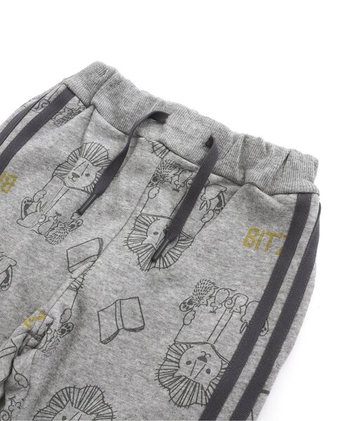 BIT'Z（ビッツ）の「【セットアップ可】音符柄&動物読書柄ジャージ風パンツ（その他パンツ・キッズ・カーキ/キナリ/グレー/ターコイズブルー・80/90/95/100/110/120）」の18枚目の写真