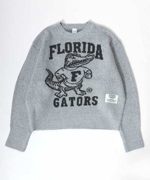 DISCUS ATHLETIC（ディスカス　アスレチック）の「DISCUS ATHLETIC×U.S.COLLEGE　ユニバーサルカレッジコラボ ジャガード編みニットプルオーバートップス レディース メンズ ユニセックス/セーター（ニット/セーター・レディース・スミクロ/ネイビー/マスタード/グリーン/ホワイト系その他/アイボリー/グレー/ネイビー系2・M）」の4枚目の写真