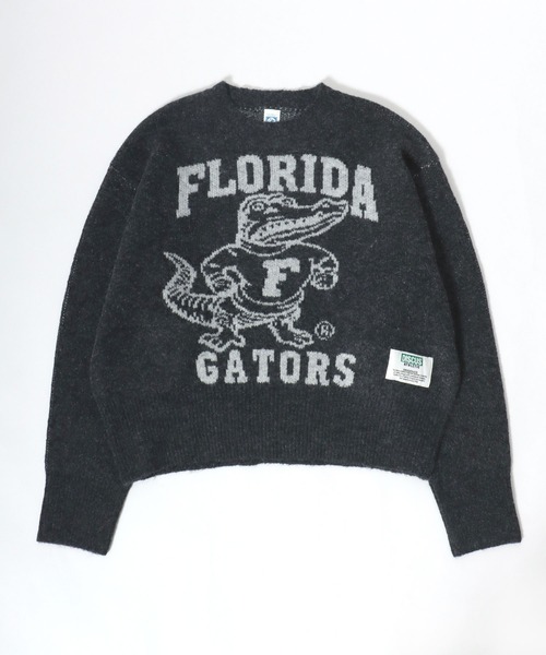 DISCUS ATHLETIC（ディスカス　アスレチック）の「DISCUS ATHLETIC×U.S.COLLEGE　ユニバーサルカレッジコラボ ジャガード編みニットプルオーバートップス レディース メンズ ユニセックス/セーター（ニット/セーター・レディース・スミクロ/ネイビー/マスタード/グリーン/ホワイト系その他/アイボリー/グレー/ネイビー系2・M）」の3枚目の写真