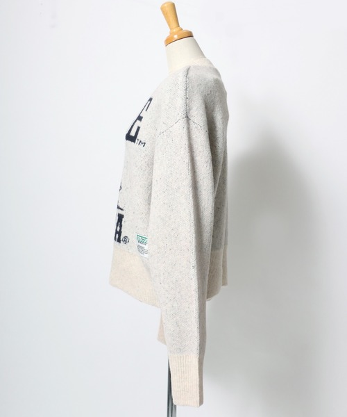 DISCUS ATHLETIC（ディスカス　アスレチック）の「DISCUS ATHLETIC×U.S.COLLEGE　ユニバーサルカレッジコラボ ジャガード編みニットプルオーバートップス レディース メンズ ユニセックス/セーター（ニット/セーター・レディース・スミクロ/ネイビー/マスタード/グリーン/ホワイト系その他/アイボリー/グレー/ネイビー系2・M）」の13枚目の写真