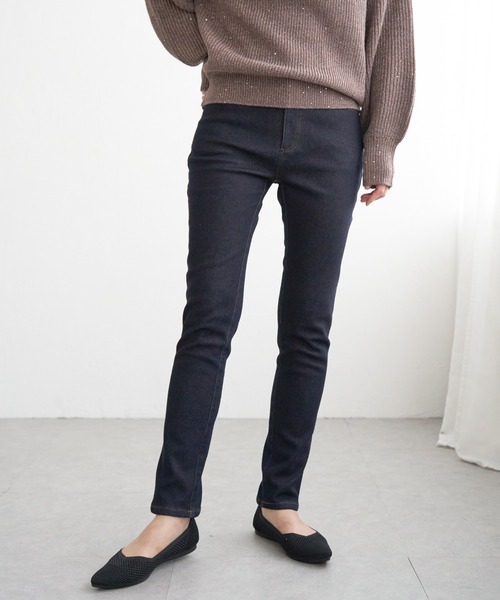 ikka(イッカ)の「ボンディングスキニーパンツ(その他パンツ・レディース・ブラック/オフホワイト/チャコールグレー/グリーン/オレンジ/ブルー系その他/ベージュ/カーキ/ワイン・S/M/L)」の7枚目の写真