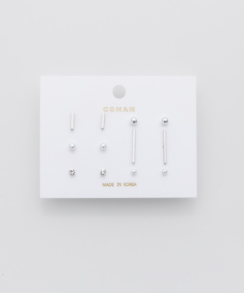 ciite'(シーテ)の「ピアス 6セット / pierce 6 set(ピアス(両耳用)・レディース・ゴールド/シルバー・FREE)」の1枚目の写真