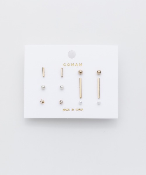 ciite'(シーテ)の「ピアス 6セット / pierce 6 set(ピアス(両耳用)・レディース・ゴールド/シルバー・FREE)」の3枚目の写真