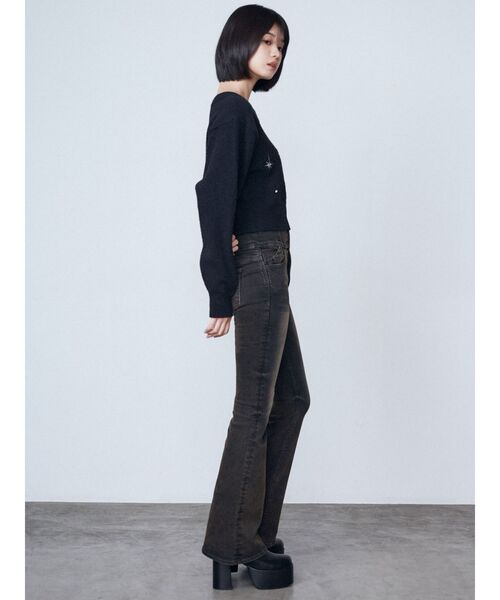 EMODA（エモダ）の「スパークビジューニット（ニット/セーター・レディース・グレー/ブラック/アイボリー・FREE）」の14枚目の写真