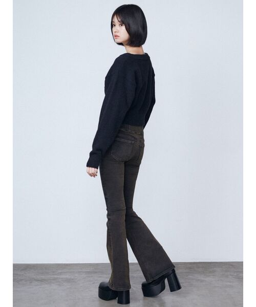 EMODA（エモダ）の「スパークビジューニット（ニット/セーター・レディース・グレー/ブラック/アイボリー・FREE）」の15枚目の写真