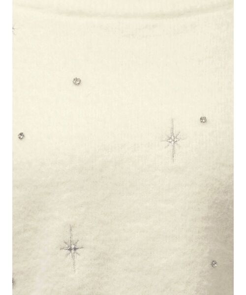 EMODA（エモダ）の「スパークビジューニット（ニット/セーター・レディース・グレー/ブラック/アイボリー・FREE）」の7枚目の写真