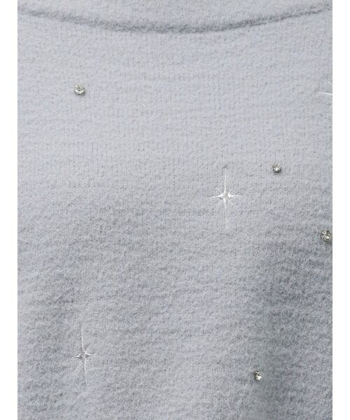 EMODA（エモダ）の「スパークビジューニット（ニット/セーター・レディース・グレー/ブラック/アイボリー・FREE）」の8枚目の写真