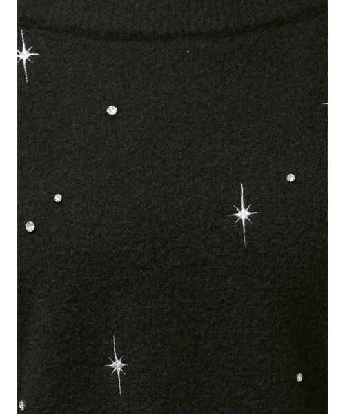 EMODA（エモダ）の「スパークビジューニット（ニット/セーター・レディース・グレー/ブラック/アイボリー・FREE）」の9枚目の写真