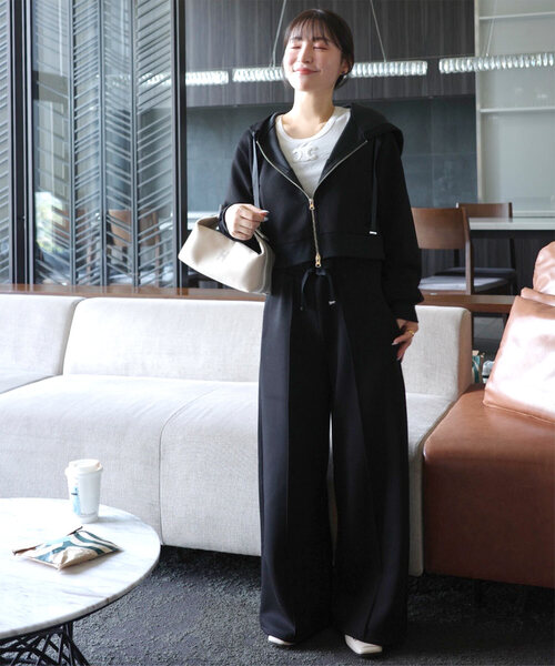 Yuumi　Aパンツ　ブラックＭ セール】［ Yuumiさんコラボ ］ ダンボールスウェットパンツ