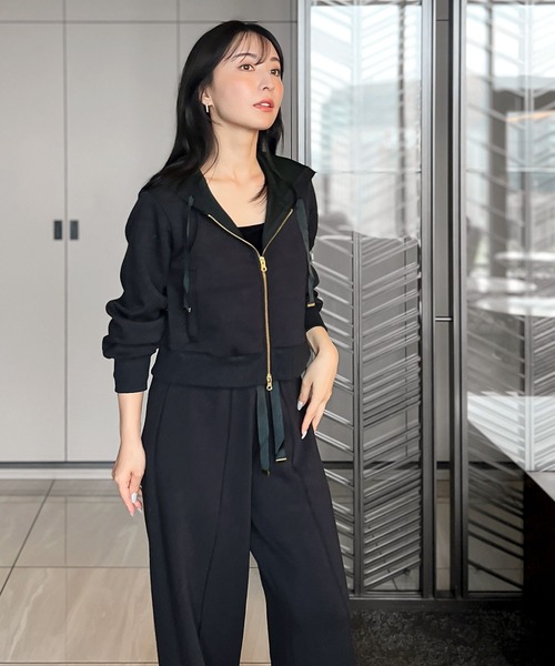 KOBE LETTUCE（コウベレタス）の「［ Yuumiさんコラボ ］ ダンボールスウェットパンツ（スウェットパンツ・レディース・ネイビー/グレー/オフホワイト/グレイッシュベージュ/ブラック/チャコール/ブルー・M-Long/M-Short/TM）」の14枚目の写真