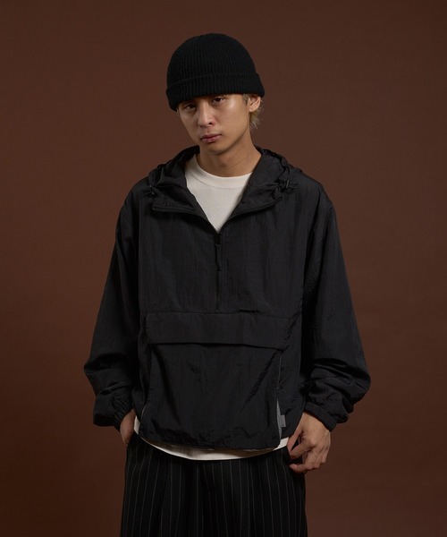 kutir(クティール)の「BICOLOR PIS ANORAK PARKA/バイカラーピスアノラックパーカー(ブルゾン・メンズ・オレンジ/ネイビー/ブラック・MEDIUM/LARGE)」の4枚目の写真