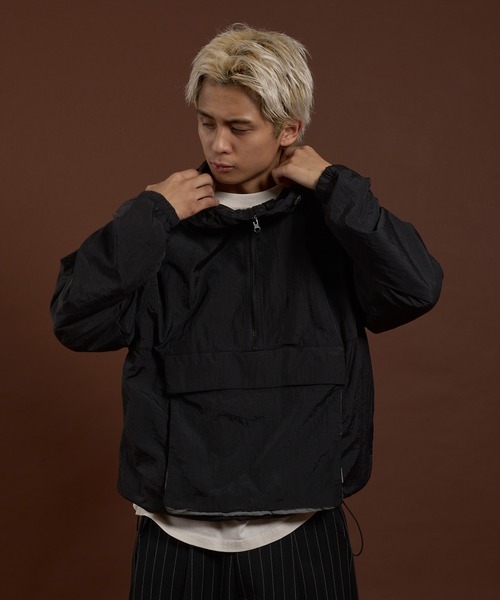 セール】BICOLOR PIS ANORAK PARKA/バイカラーピスアノラックパーカー