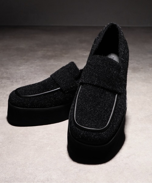 セール】【welise/ウェライズ】+6cmボリュームハイソール シャギー