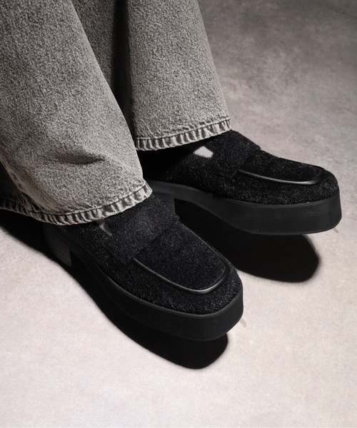 セール】【welise/ウェライズ】+6cmボリュームハイソール シャギー