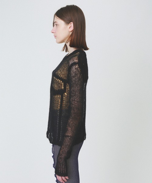 soduk（スドーク）の「【soduk】denim fluffy top（ニット/セーター・レディース・ブラック/ネイビー/ホワイト・ONE SIZE）」の18枚目の写真