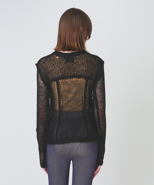 soduk（スドーク）の「【soduk】denim fluffy top（ニット/セーター・レディース・ブラック/ネイビー/ホワイト・ONE SIZE）」の17枚目の写真