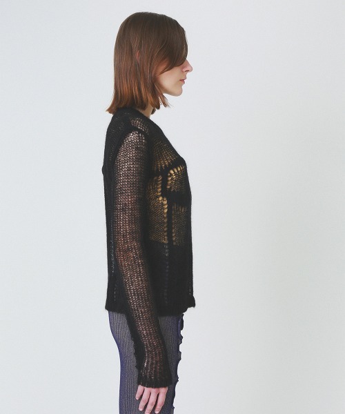 soduk（スドーク）の「【soduk】denim fluffy top（ニット/セーター・レディース・ブラック/ネイビー/ホワイト・ONE SIZE）」の16枚目の写真