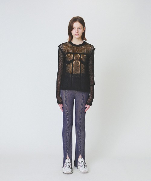 soduk（スドーク）の「【soduk】denim fluffy top（ニット/セーター・レディース・ブラック/ネイビー/ホワイト・ONE SIZE）」の14枚目の写真