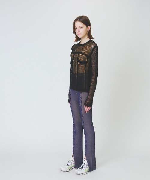 soduk（スドーク）の「【soduk】denim fluffy top（ニット/セーター・レディース・ブラック/ネイビー/ホワイト・ONE SIZE）」の13枚目の写真