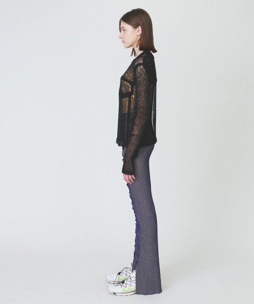 soduk（スドーク）の「【soduk】denim fluffy top（ニット/セーター・レディース・ブラック/ネイビー/ホワイト・ONE SIZE）」の12枚目の写真