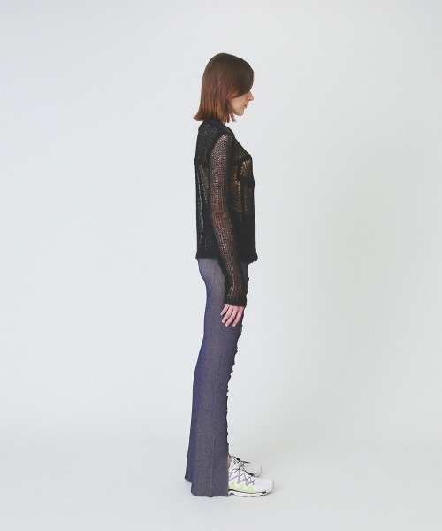 soduk（スドーク）の「【soduk】denim fluffy top（ニット/セーター・レディース・ブラック/ネイビー/ホワイト・ONE SIZE）」の10枚目の写真