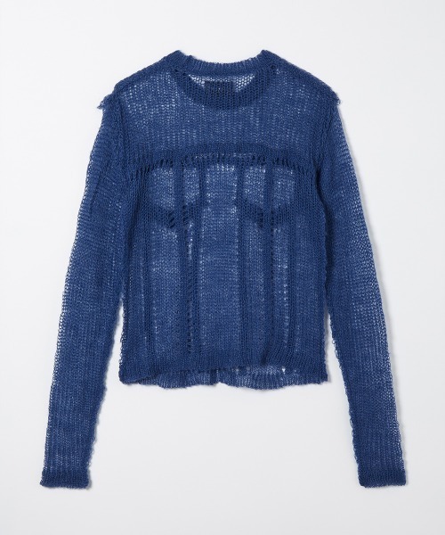 soduk（スドーク）の「【soduk】denim fluffy top（ニット/セーター・レディース・ブラック/ネイビー/ホワイト・ONE SIZE）」の22枚目の写真